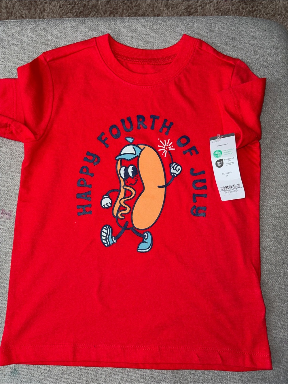 Carter's Red Hot Dog Graphic Tee